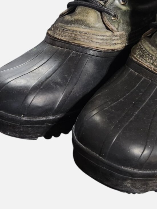Sorel Snow Winter Boots Men\'s Size 10 Green Black Rubber Leather Lace Up Liner main image 6